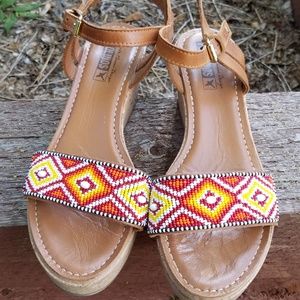 pikilinos beaded sandals